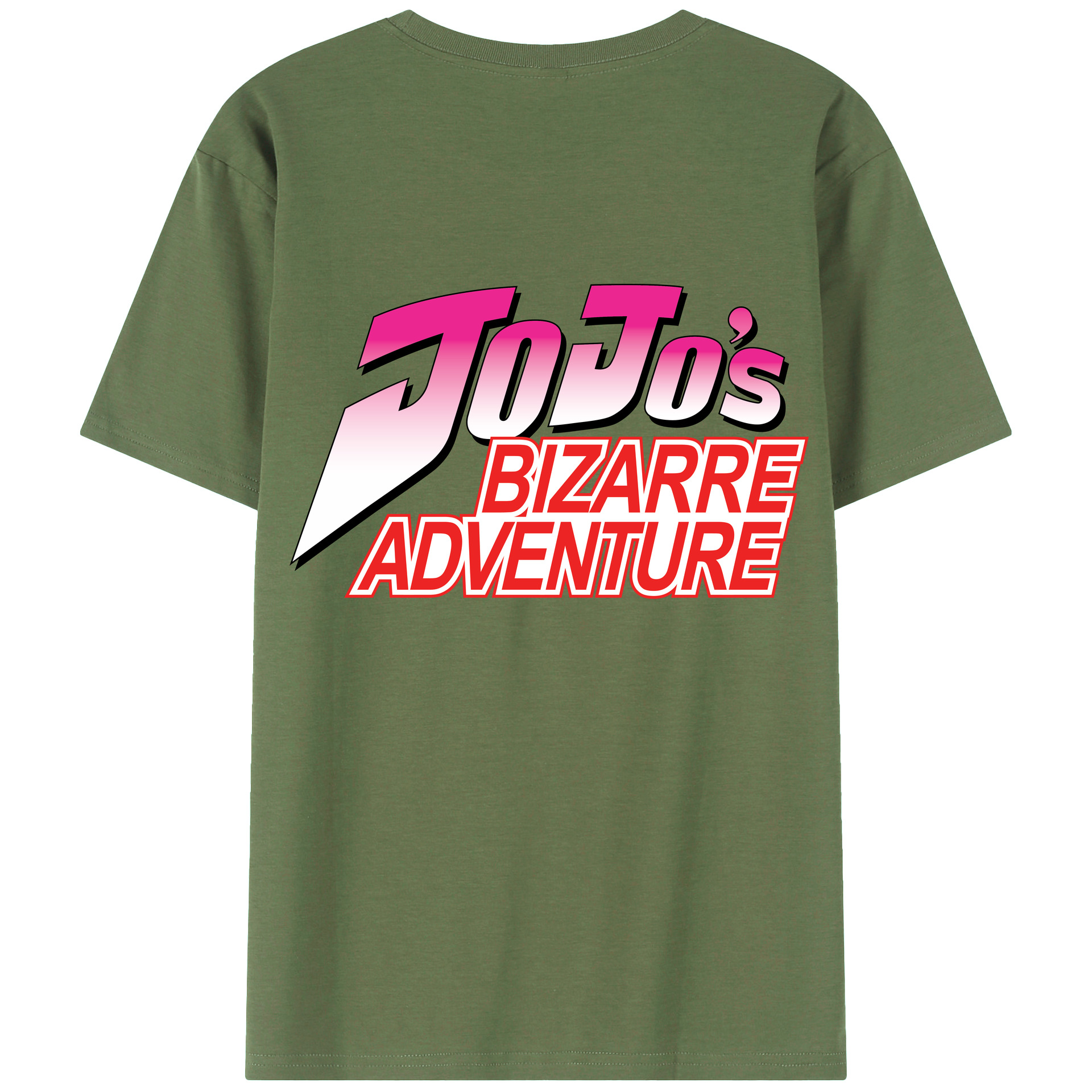 （画像用） ジョジョの奇妙な冒険 JoJo's Bizarre Adventure 綿100％ メンズ半袖Tシャツ（バックプリント） 通気性